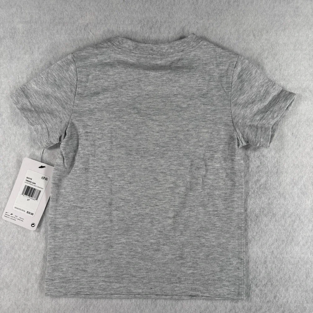 Nike Toddler Boys 2T Gray BMX Bike Mountain Logo Graphic T Shirt NWT